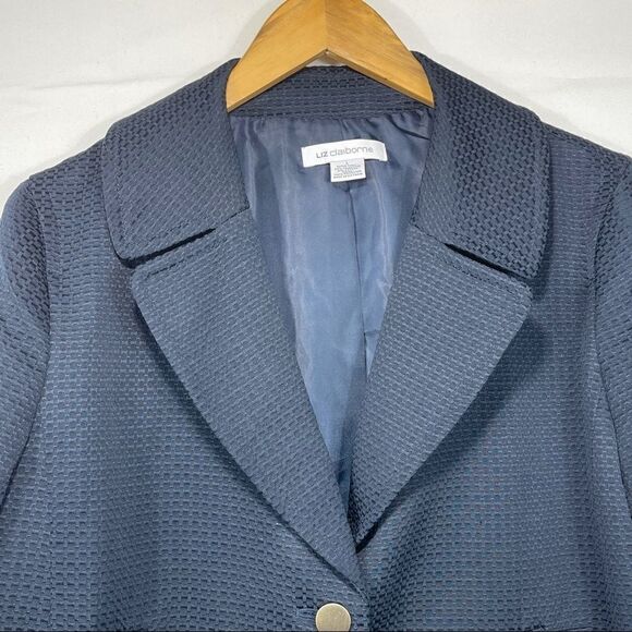 Liz Claiborne Blur Button Up Blazer Jacket - Picture 7 of 14